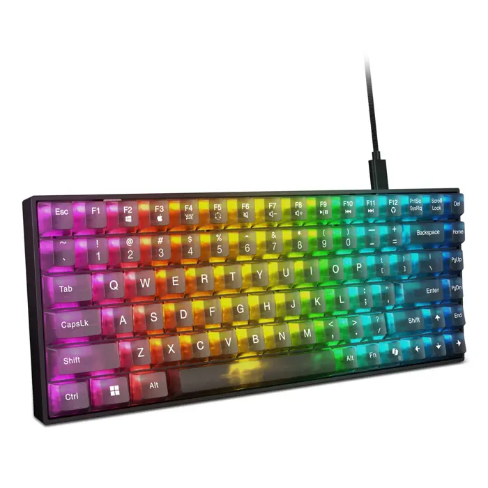 Lenovo Legion K510 Mini Pro keyboard Gaming USB US English Black, Transparent