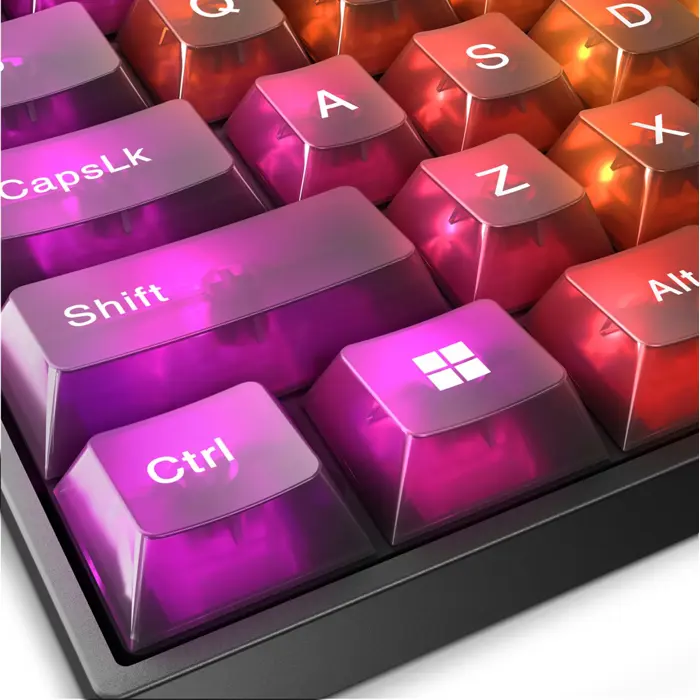 Lenovo Legion K510 Mini Pro keyboard Gaming USB US English Black, Transparent