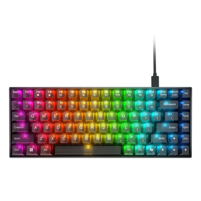 Lenovo Legion K510 Mini Pro keyboard Gaming USB US English Black, Transparent