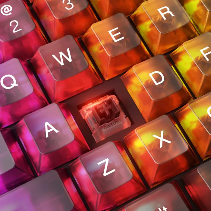 Lenovo Legion K510 Mini Pro keyboard Gaming USB US English Black, Transparent