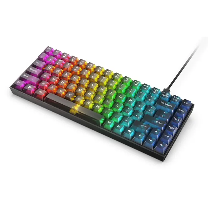 Lenovo Legion K510 Mini Pro keyboard Gaming USB US English Black, Transparent