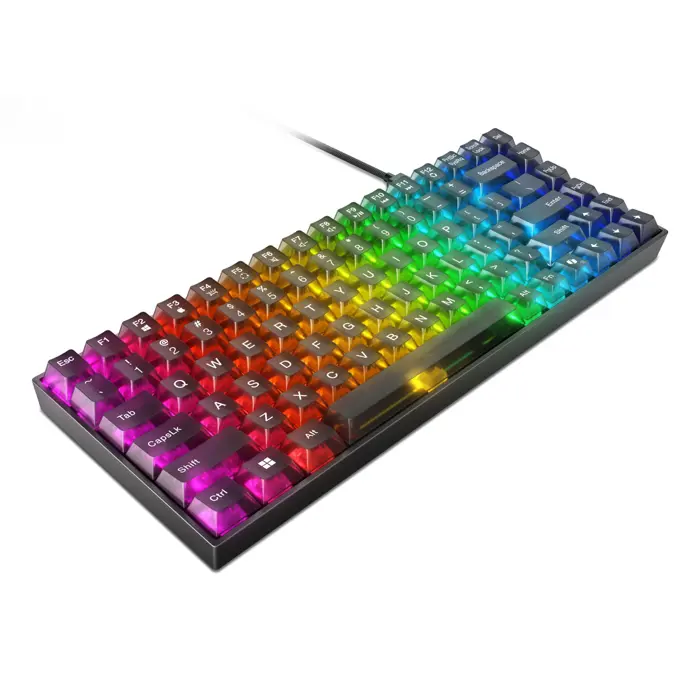 Lenovo Legion K510 Mini Pro keyboard Gaming USB US English Black, Transparent