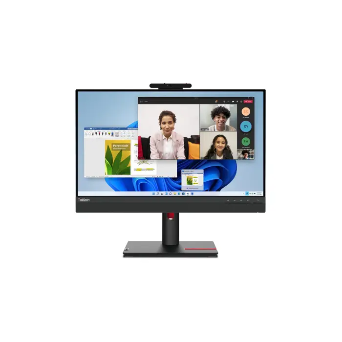 Lenovo ThinkCentre Tiny-In-One 24 LED display 60.5 cm (23.8") 1920 x 1080 pixels Full HD Touchscreen Black