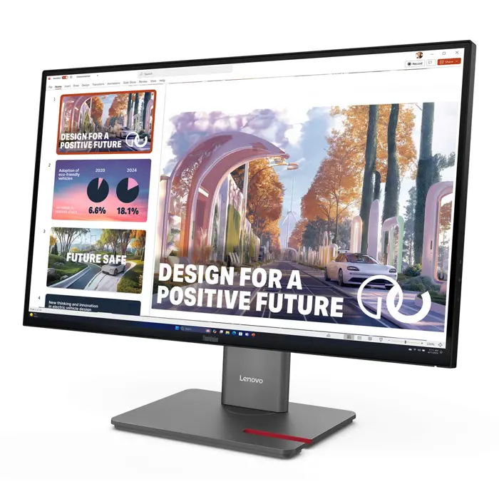 Lenovo ThinkVision P27QD-40 LED display 68.6 cm (27") 2560 x 1440 pixels Wide Quad HD Black