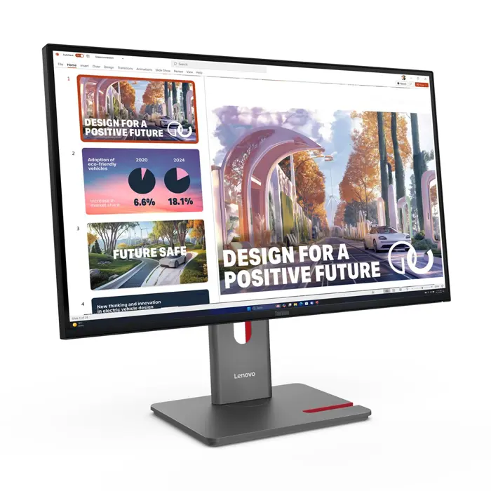 Lenovo ThinkVision P27QD-40 LED display 68.6 cm (27") 2560 x 1440 pixels Wide Quad HD Black