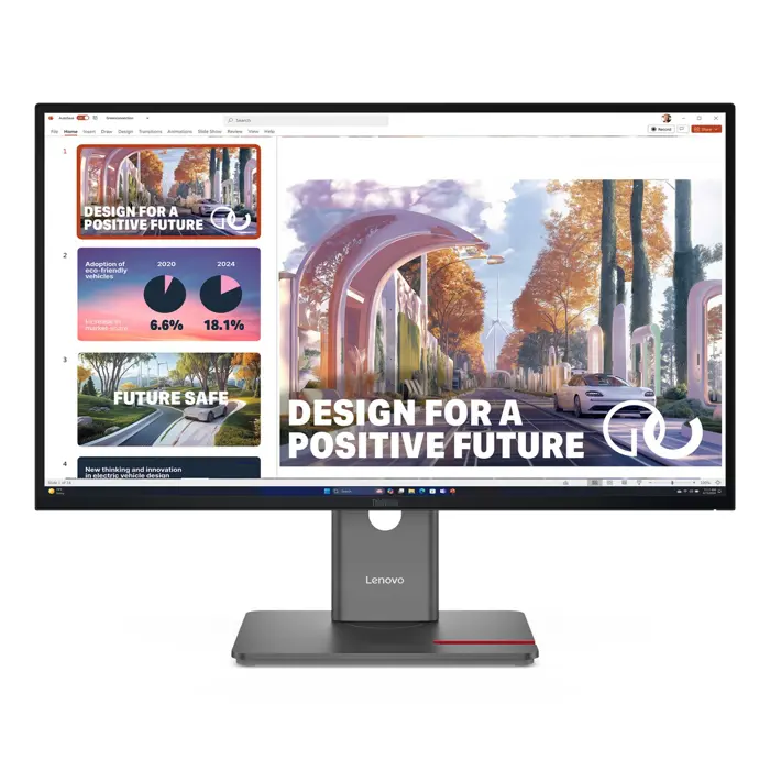Lenovo ThinkVision P27QD-40 LED display 68.6 cm (27") 2560 x 1440 pixels Wide Quad HD Black