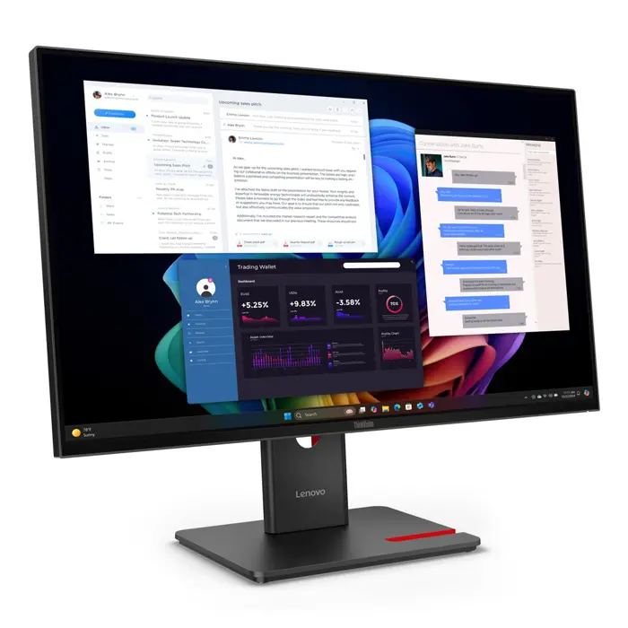 Lenovo ThinkVision T27UD-40 LED display 68.6 cm (27") 3840 x 2160 pixels 4K Ultra HD LCD Black