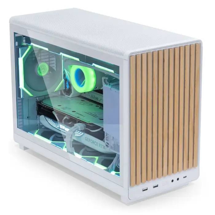 Lian Li DAN Cases A3-mATX Wood Edition PC-Gehäuse, Micro-ATX - Buche, white-A3- MATX-WD WHITE