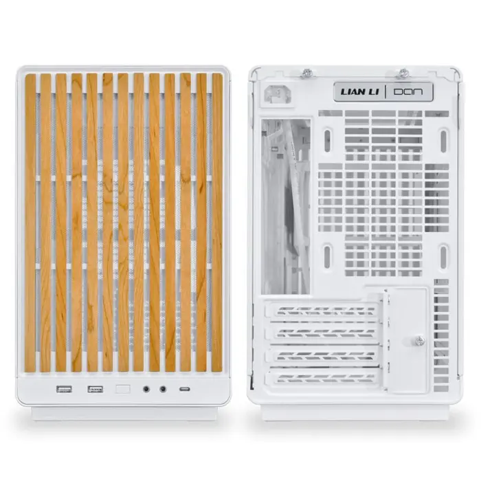 Lian Li DAN Cases A3-mATX Wood Edition PC-Gehäuse, Micro-ATX - Buche, white-A3- MATX-WD WHITE