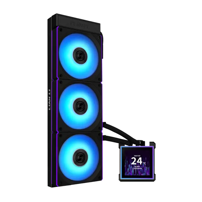 Lian Li HydroShift II LCD-S 360 CL Processor Liquid cooling kit 12 cm Black 1 pc(s)