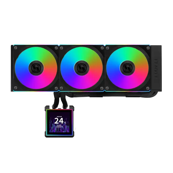Lian Li HydroShift II LCD-S 360 CL Processor Liquid cooling kit 12 cm Black 1 pc(s)