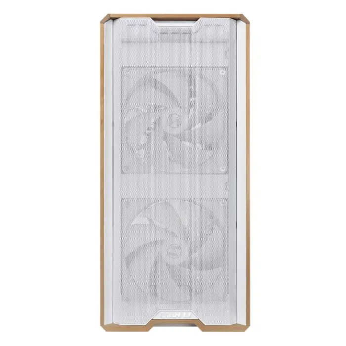 Lian Li Lancool LAN217W computer case Midi Tower White, Wood