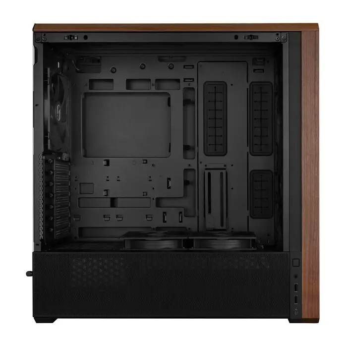 Lian Li Lancool LAN217X computer case Midi Tower Black, Wood