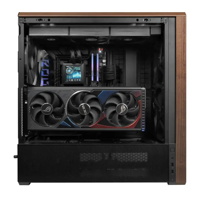 Lian Li Lancool LAN217X computer case Midi Tower Black, Wood