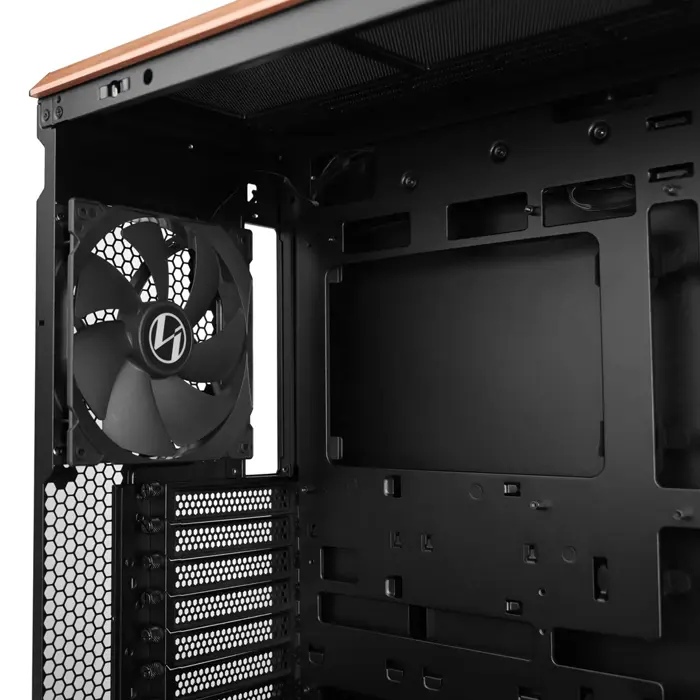 Lian Li Lancool LAN217X computer case Midi Tower Black, Wood