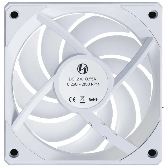 Lian Li UNI FAN CL Wireless Reverse Lüfter, 3er-Pack - 120mm, white-12RCL1W3W