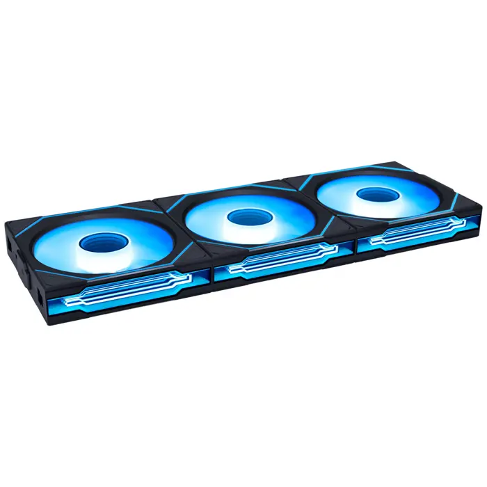 Lian Li UNI FAN SL-INF Wireless Lüfter, ARGB, PWM - 3er-Pack, mit Controller, 120mm, black-12SLIN1W3B
