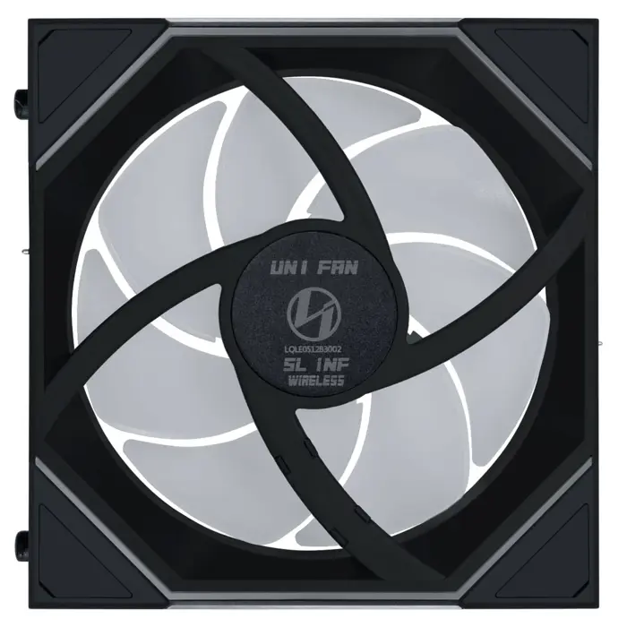 Lian Li UNI FAN SL-INF Wireless Lüfter, ARGB, PWM - 3er-Pack, mit Controller, Reverse-Blade, 120mm, black-12RSLIN1W3B