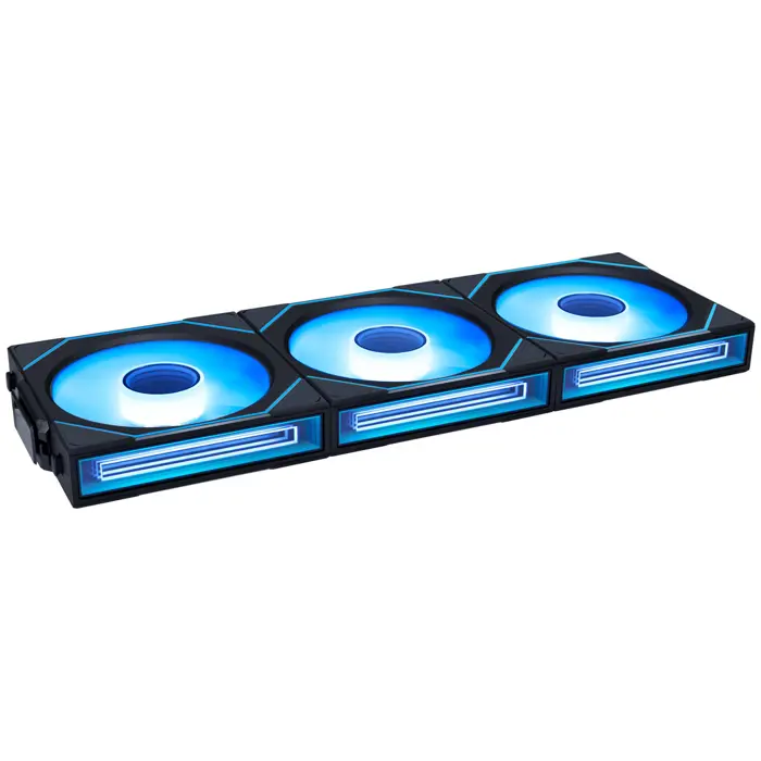 Lian Li UNI FAN SL-INF Wireless Lüfter, ARGB, PWM - 3er-Pack, mit Controller, 120mm, black-12SLIN1W3B