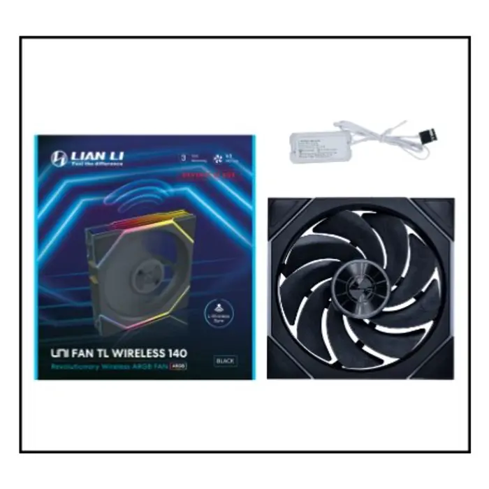 Lian Li UNI FAN TL Wireless Lüfter, ARGB, PWM - 140mm, schwarz