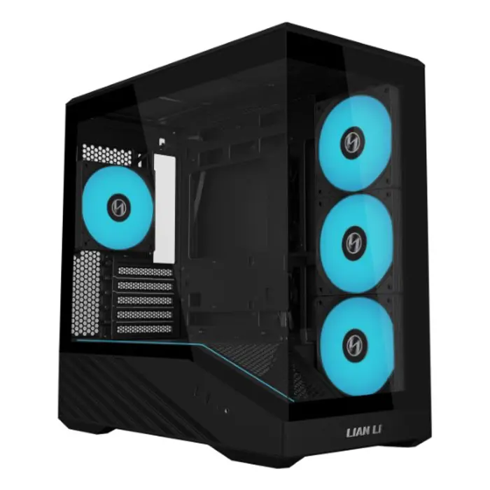 Lian Li VECTOR V100 MINI PC-Gehäuse, Micro-ATX, Tempered Glass - schwarz