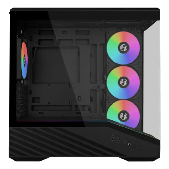 Lian Li VECTOR V100 MINI PC-Gehäuse, Micro-ATX, Tempered Glass - schwarz