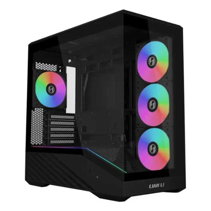 Lian Li VECTOR V100 MINI PC-Gehäuse, Micro-ATX, Tempered Glass - schwarz