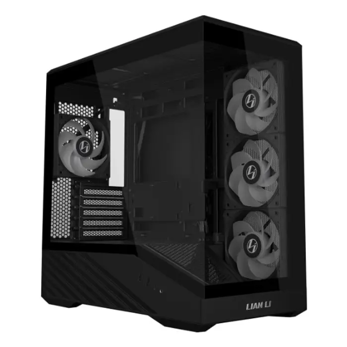 Lian Li VECTOR V100 MINI PC-Gehäuse, Micro-ATX, Tempered Glass - schwarz