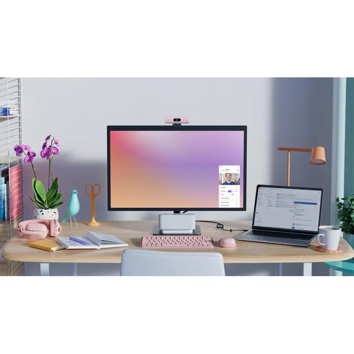 LOGITECH BRIO 500 WEBCAM ROSE -/EMEA28