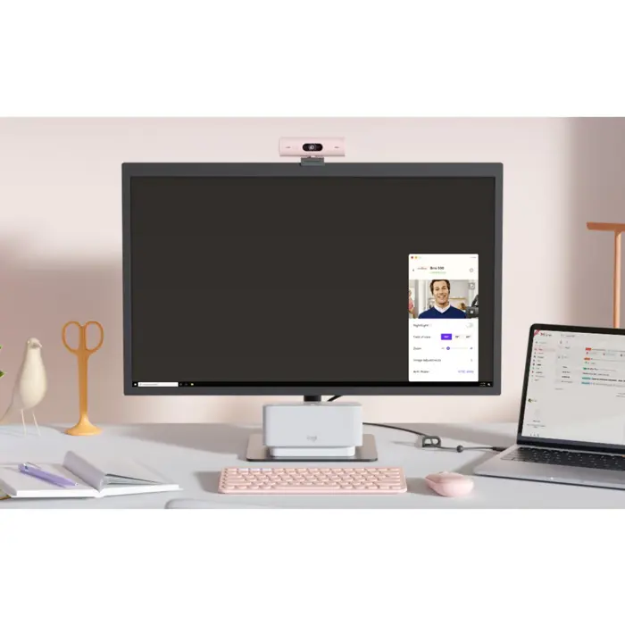 LOGITECH BRIO 500 WEBCAM ROSE -/EMEA28