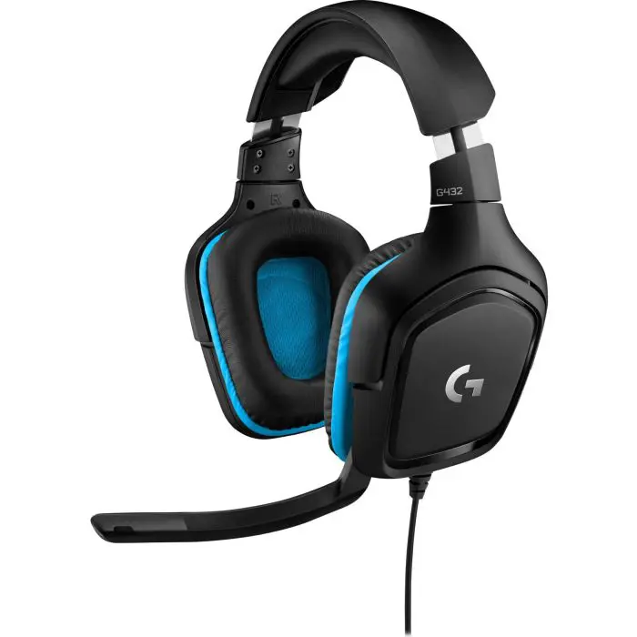 Logitech gaming headset USB G432 7.1 Leatherette Blue