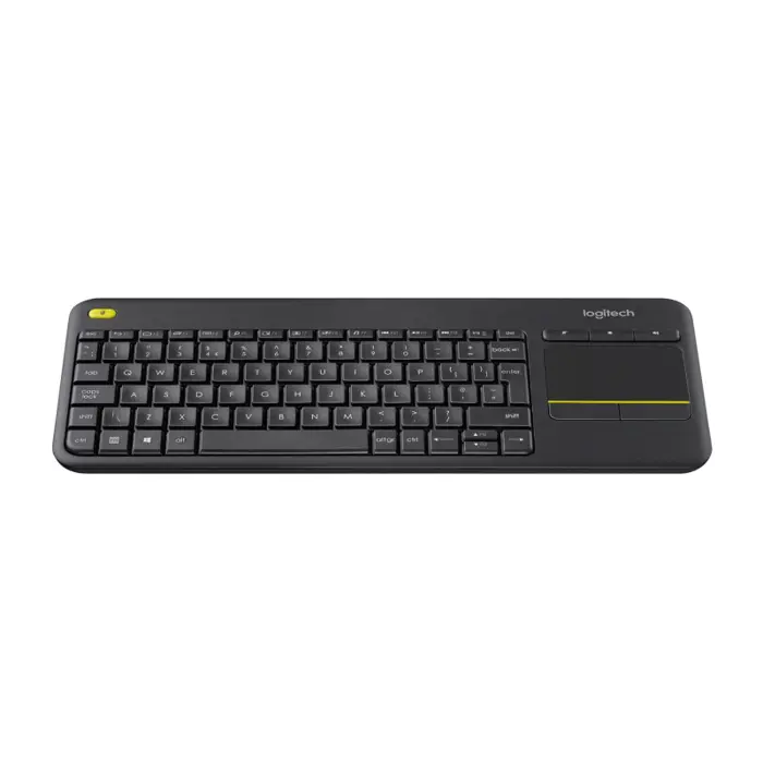 Logitech K400 Plus bežična tipkovnica + touchpad, USB, crna (920-008385)