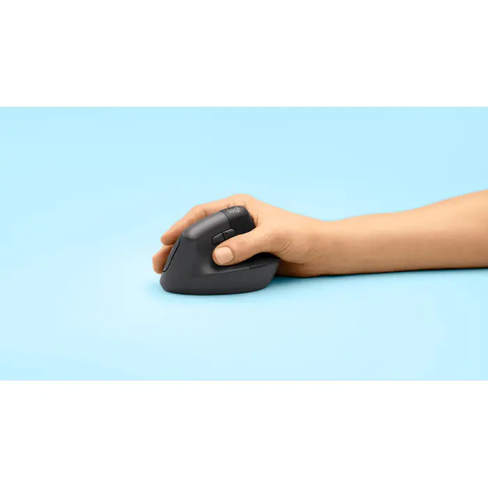 Logitech Lift Vertical Ergonomic Mouse, Graphite