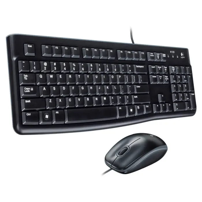 Logitech MK120 tipkovnica+miš, USB, crna (920-002549)