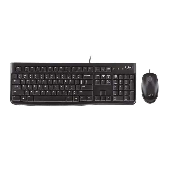 Logitech MK120 tipkovnica+miš, USB, crna (920-002549)