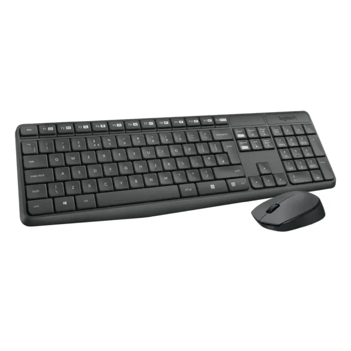 Logitech MK235 bežična tipkovnica+miš, USB, crna (920-008031)