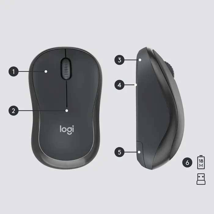 Logitech MK295 Silent Wireless Combo, US layout