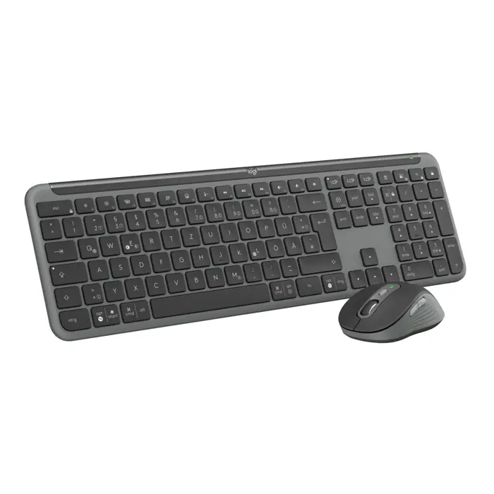 Logitech MK950 Signature for Business keyboard Mouse included Office RF Wireless + Bluetooth QWERTZ German Graphite