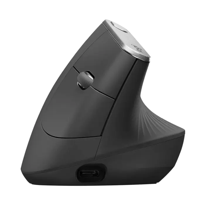Logitech MX Vertical Advanced Ergonomic bežični optički miš, USB, grafit (910-005448)