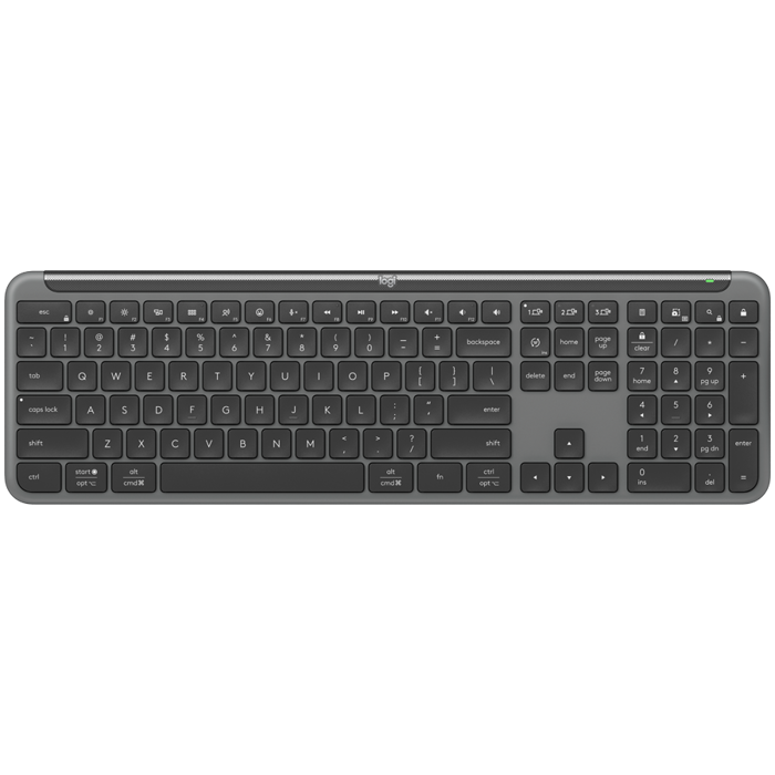 LOGITECH SIGNATURE SLIM WIRELESS KEYBOARD K950 - GRAPHITE - US INTL - 2.4GHZ/BT - INTNL-973
