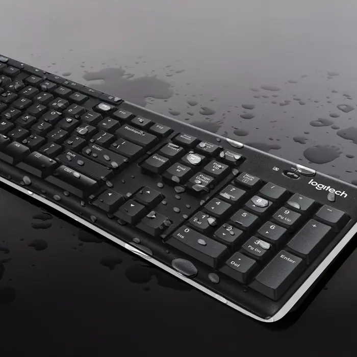 Logitech Wireless Combo MK270 keyboard Mouse included RF Wireless QWERTY US International Black, Silver