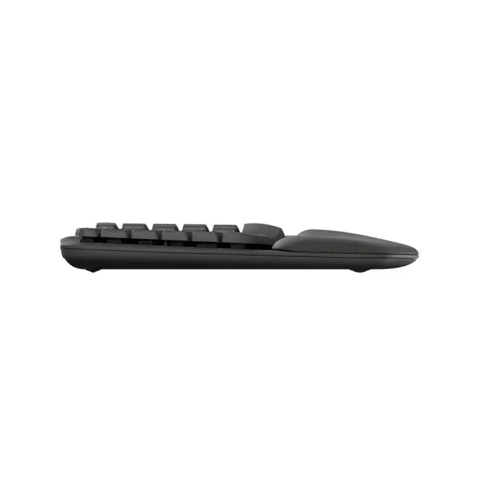 Logitech wireless keyboard ergonomic Wave Keys black SLO engraving