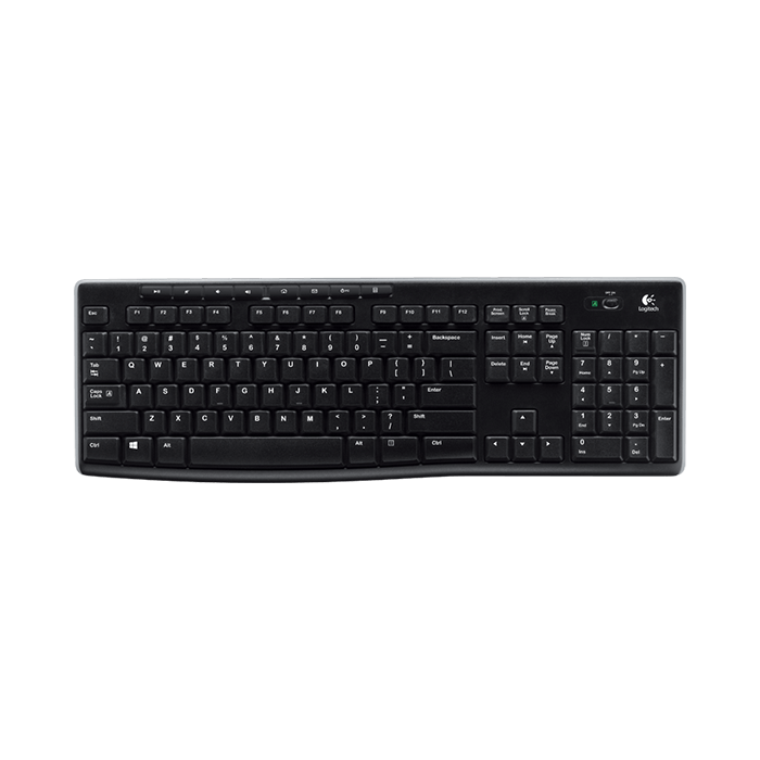 Logitech wireless keyboard K270, Unifying, SLO engraving