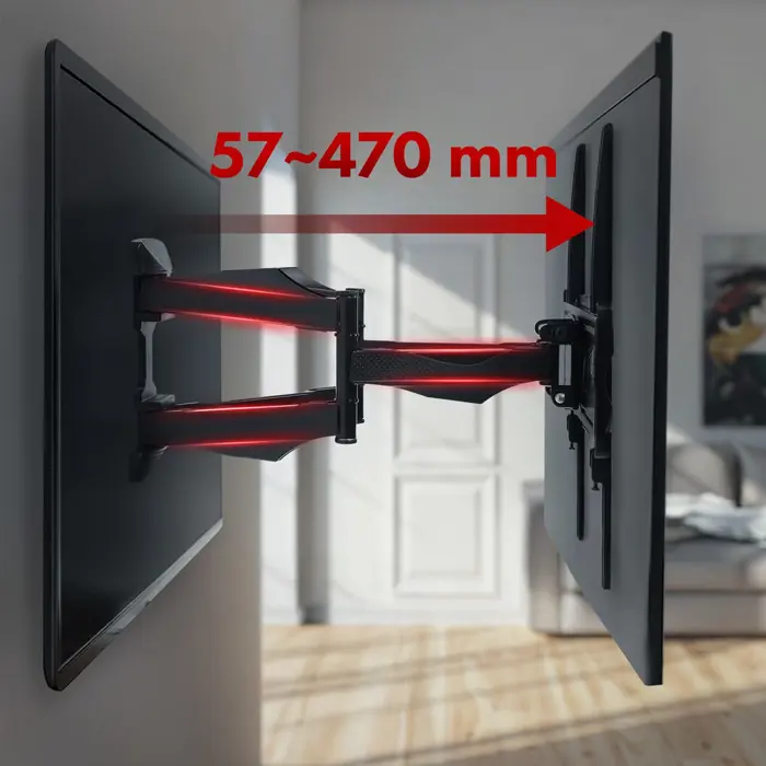 Maclean MC-781 TV mount 177.8 cm (70") Black