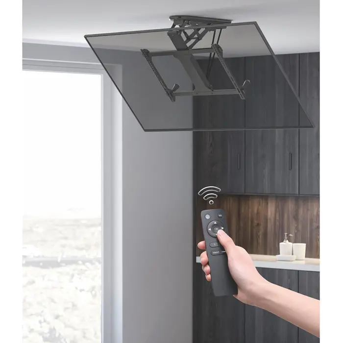 Maclean MC-880 Electric Ceiling TV Mount, 32"-70" 35kg max + Remote Control max VESA 600x411