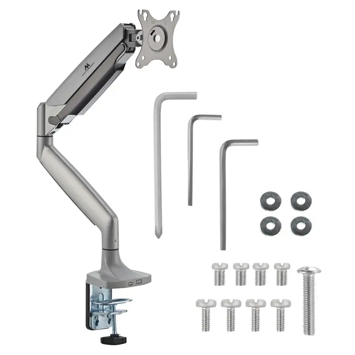 Maclean Monitor Mount, Double Arm, Gas Spring, 17"-45", 16 kg, MC-969