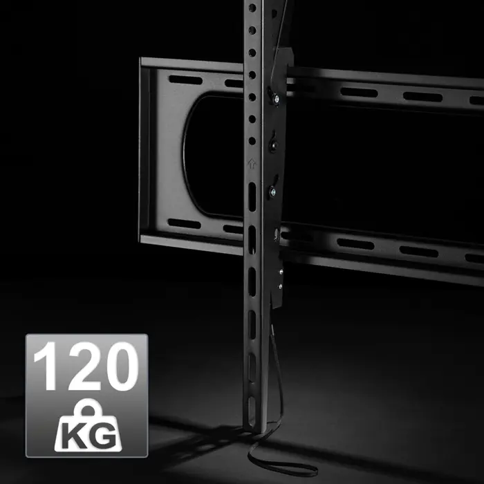 Maclean TV or monitor mount, max. VESA 900x600, 60-120", 120kg, black, MC-750N