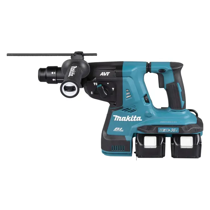 Makita Hammer Drill 2x18V DHR281PT2J 2.9J 2x5.0Ah BL + handle