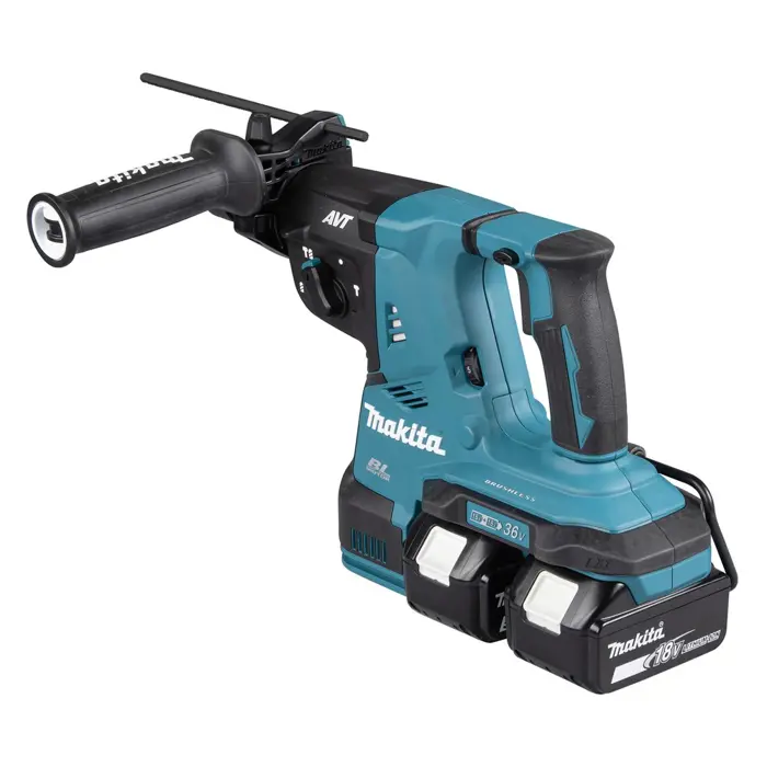 Makita Hammer Drill 2x18V DHR281PT2J 2.9J 2x5.0Ah BL + handle