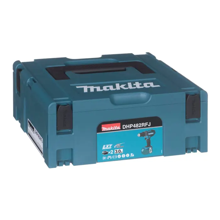 MAKITA IMPACT DRILL DRIVER 18V 62/36Nm 2 x 3.0Ah LI-ION CASE MAKPAC DHP482RFJ